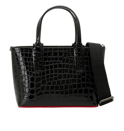 Mini Cabata, &pound;550, Handbags, Black, Mock Croc, Front view